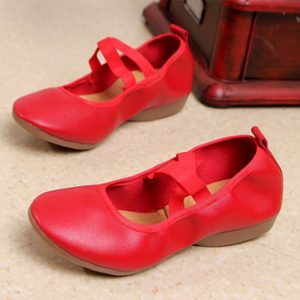 Large Size Pure Color Egg Rolls Soft Sole Flat Shoes