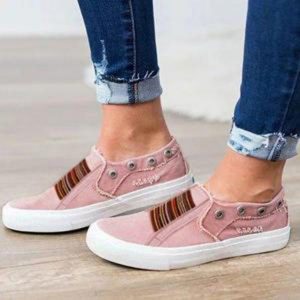 Large Size Women Comfy Slip On Flat Casual Shoes