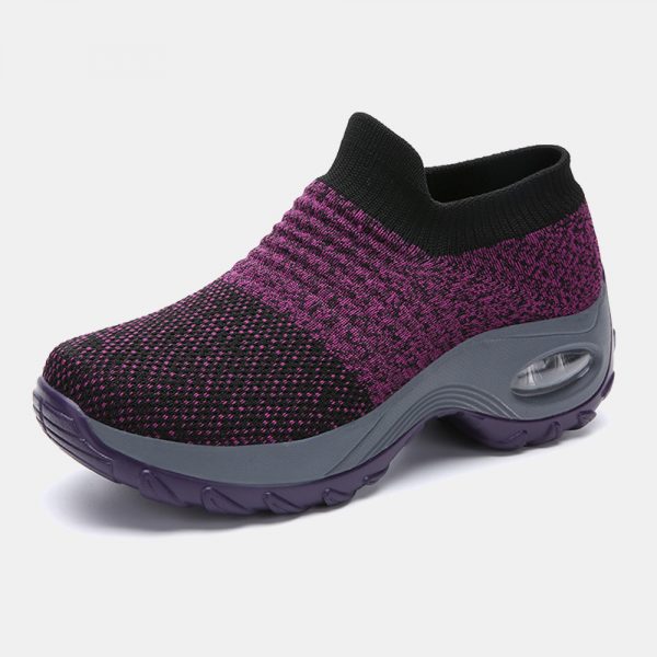 Large Size Women Outdoor Breathable Sock Mesh Rocking Shoes