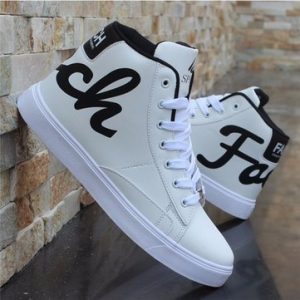 Letter High Top Casual Lace Up Sport Running Shoes For Men