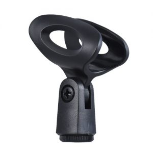 M-8 Plastic Mic Clip Microphone Holder f28mm 3/8" Screw Hole Adjustable Tilting Angle for All 28mm Diameter Handheld Transmitters Microphones