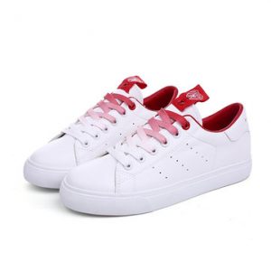 M.GENERAL Canvas Lace Up Breathable Flat Female White Shoes