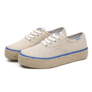 M.GENERAL Linen Cool Soft Breathable Female Canvas Shoes For Women