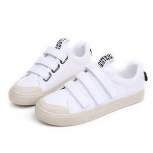 M.GENERAL Velcro Solid Color Soft Comfortable Casual Shoes For Women