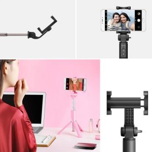 MEIZU Selfie Stick Tripod Stand 4 in 1 Extendable Monopod BT Remote Phone Mount for iPhone X 8 Samsung S9 Plus