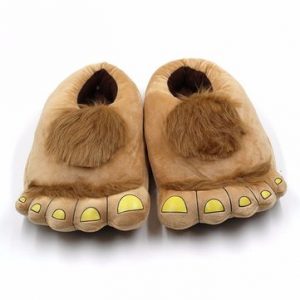 Men And Women Cute Creative Big Toe Fur Slip On Indoor Home Lover Shoes