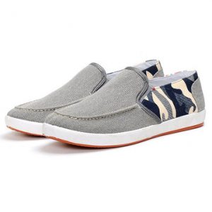 Men Breathable Slip On Canvas Loafer Casual Shoes