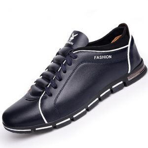 Men British Style Lace Up Casual Shoes