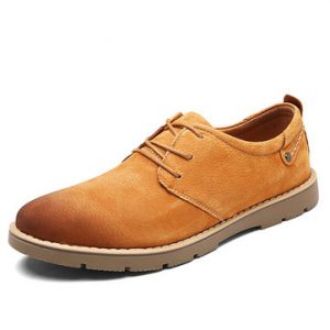 Men British Style Lace-up Casual Shoes