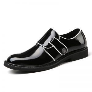 Men British Style Microfiber Leather Slip Resistant Formal Shoes