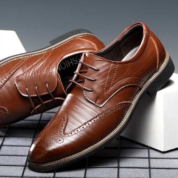 Men Brock Style Large Size CasualBusiness Leather Shoes Diwali Special Offers