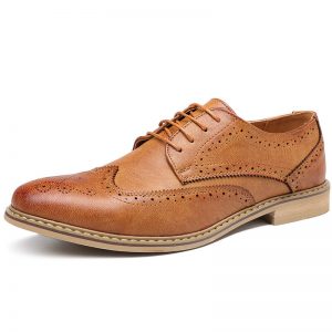 Men Brock StyleBusinessLeather Shoes Wedding Shoes