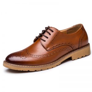 Men Brogue Carved Lace Up Oxfords Business Formal Causal Shoes