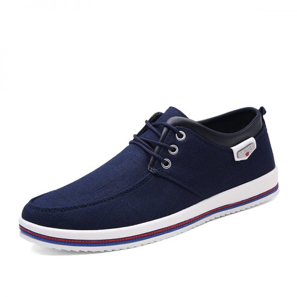 Men Canvas Breathable Non Slip Large Size Casual Shoes