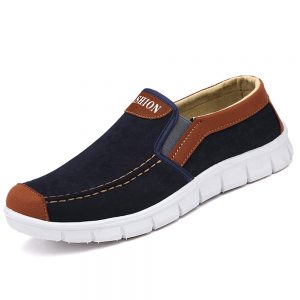 Men Canvas Slip Resistant Slip On Soft Sole Casual Shoes