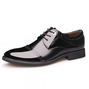 Men Cap Toe Classic Pointed Toe Business Formal Casual Shoes