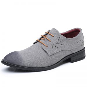 Men Carved Leather Non Slip Large Size Casual Formal Shoes