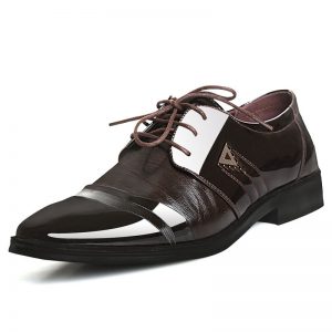 Men Classic Cap Toe Lace Up Comfy Business Formal Casual Shoes