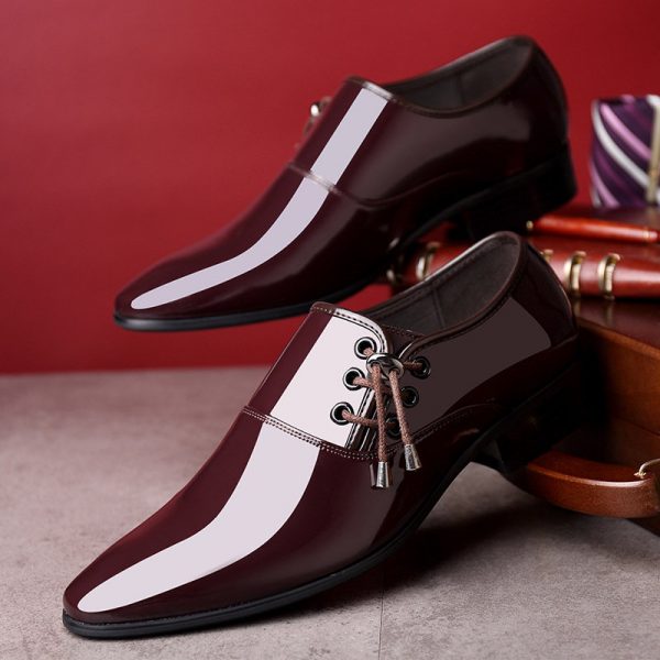 Men Classic Patent Leather Formal Dress Shoes