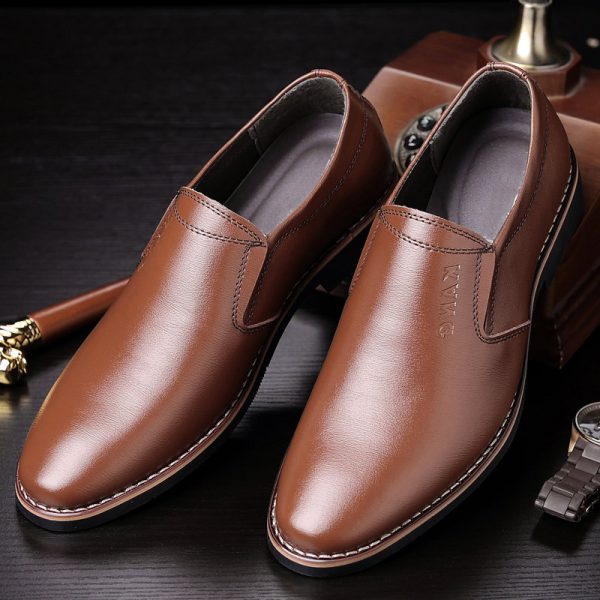 Men Classic Pointed Toe Slip On Business Formal Casual Dress Shoes