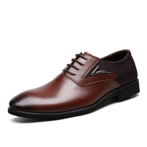 Men Cow Leather Large Size Business Formals Shoes