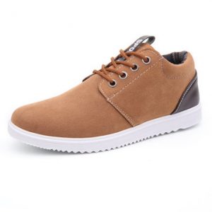 Men Fabric Breathable Lace Up Walking Casual Canvas Shoes