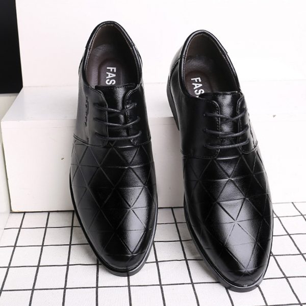 Men Genuine Leather Slip Resistant Business Casual Formal Shoes