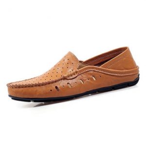 Men Hole Breathable Two Ways Wearing Doug Shoes Casual Driving Loafers