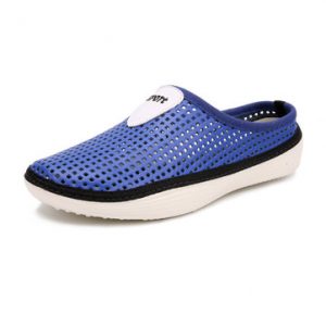 Men Hollow Out Breathable Backless Shoes Slip On Light Beach Shoes