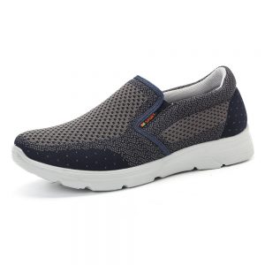 Men Knitted Fabric Old Peking Style Soft Light Weight Walking Shoes