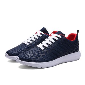 Men Lace Up Casual Sport Shoes Wear-Resisting Running Shoes