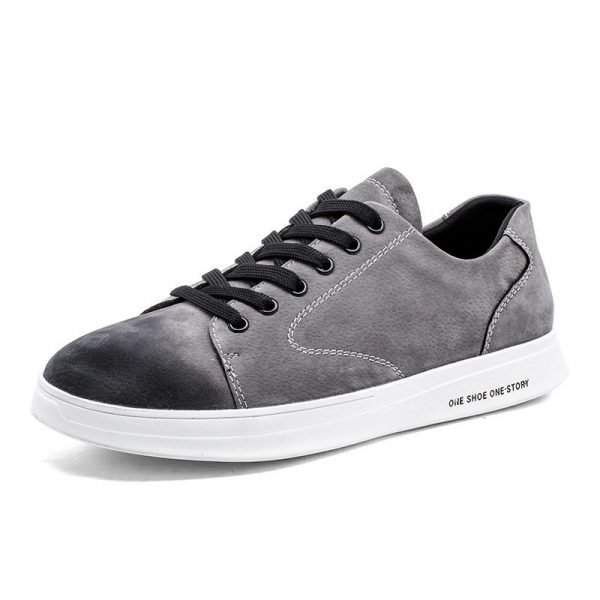 Men Lace Up Skateboarding Shoes Low Top Casual Trainers