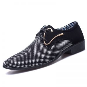 Men Large Size Pointed Business Dress Shoes