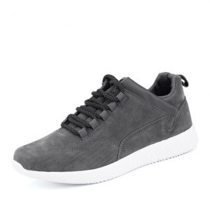 Men Leather Wearable Resistant Lace Up Breathable Casual Shoes