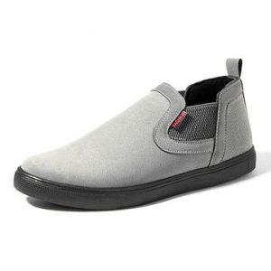 Men Low-top Elastic Panels Minimalist Design Shoes