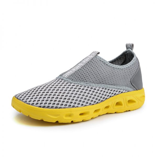 Men Mesh Fabirc Breathable Water Friendly Casual Upstream Shoes