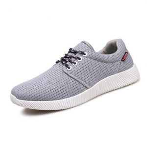 Men Mesh Fabric Breathable Light Sport Running Shoes Casual Athletic Shoes