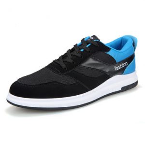 Men Mesh Fabric Stitching Breathable Walking Casual Shoes