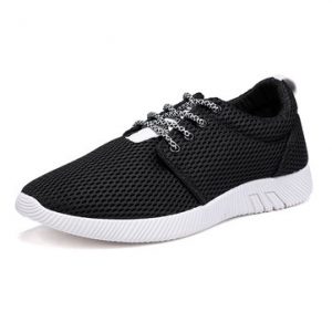 Men Mesh Light Weight Breathable Lace Up Sport Casual Shoes