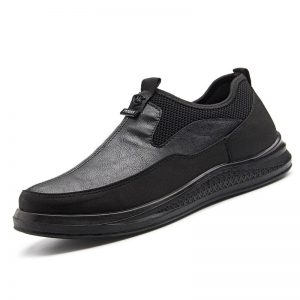 Men Mesh Splicing Light Weight Soft Slip On Casual Waling Shoes