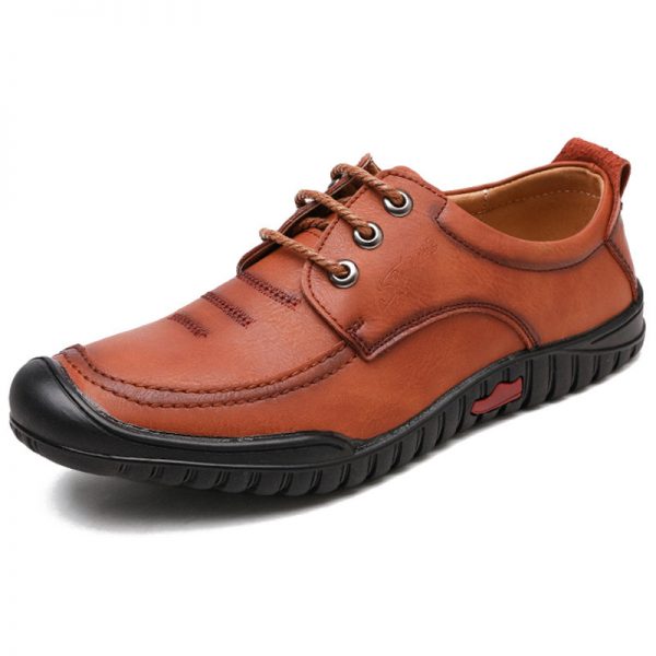 Men Microfiber Leather Non Slip Anti-collision Soft Casual Shoes