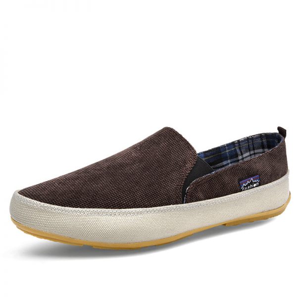 Men Old Peking Style Canvas Color Blocking Non-slip Casual Shoes