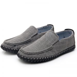 Men Old Peking Style Comfy Textile Soft Slip On Casual Shoes