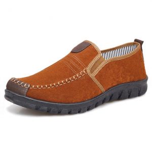 Men Old Peking Style Fabric Breathable Slip On Casual Shoes