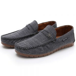 Men Old Peking Style Fabric Slip On Soft Casual Driving Shoes