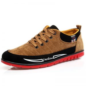 Men Old Peking Style Fabric Splicing Lace Up Soft Casual Shoes