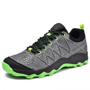 Men Outdoor Sports Training Shoes Lace Up Slip Resistant Hiking Sneakers