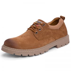 Men Outdoor Work Style Comfy Round Toe Slip Resistant Lace Up Casual Shoes