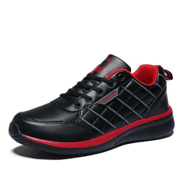 Men PU Leather Non Slip Sport Soft Casual Shoes