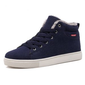 Men Plush Lining High-top Casual Shoes